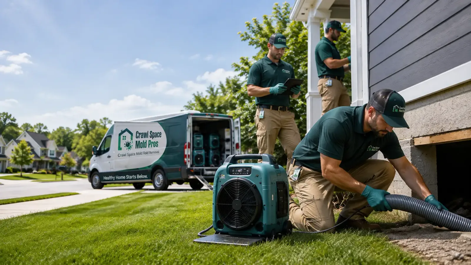 Crawl Space Mold Removal in Branford, CT